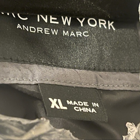 Andrew Marc Men's Mid Length Hooded Down Jacket - Picture 11 of 12